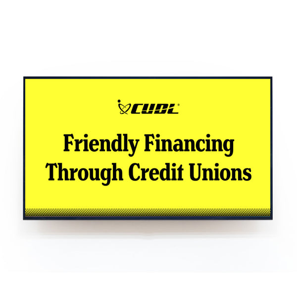 Digital Signage: Credit Union Financing (3840x2160)